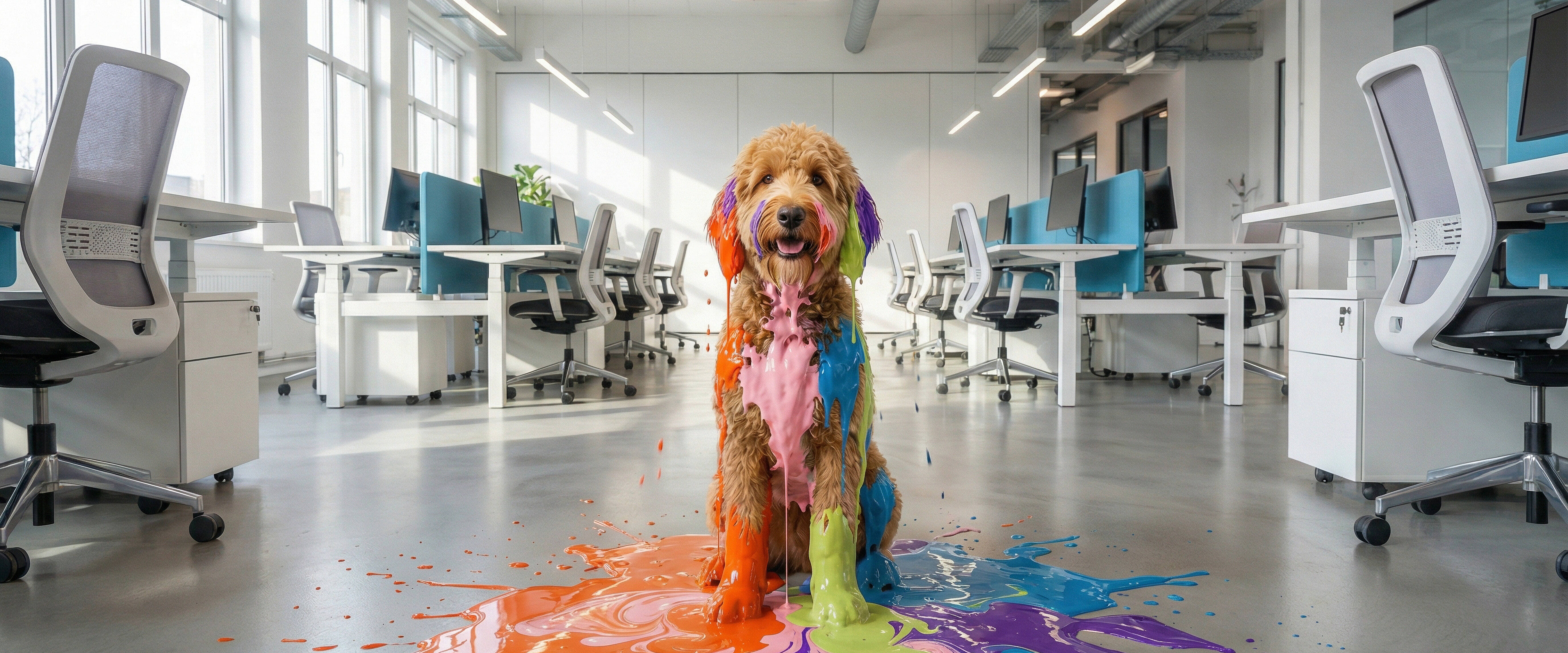 manches wird bunt, sauber wird es trotzdem